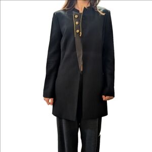 Barbara Bui Black Blazer with Gold Buttons